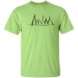 T-Shirts Mint Green / YXS Mountain Brush Strokes Youth T-Shirt