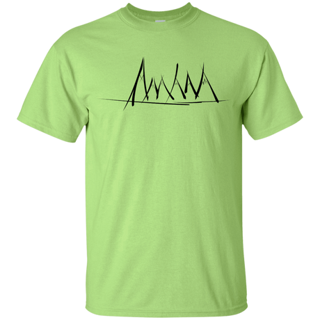 T-Shirts Mint Green / YXS Mountain Brush Strokes Youth T-Shirt