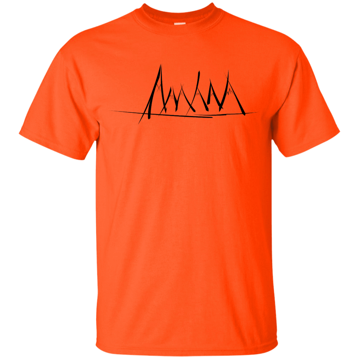 T-Shirts Orange / YXS Mountain Brush Strokes Youth T-Shirt