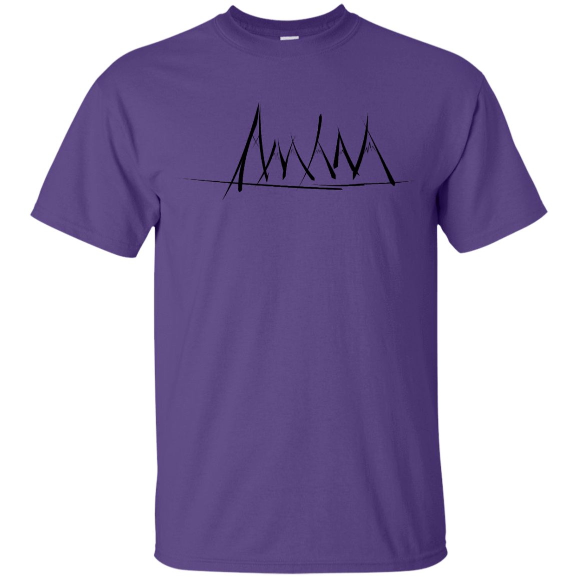 T-Shirts Purple / YXS Mountain Brush Strokes Youth T-Shirt