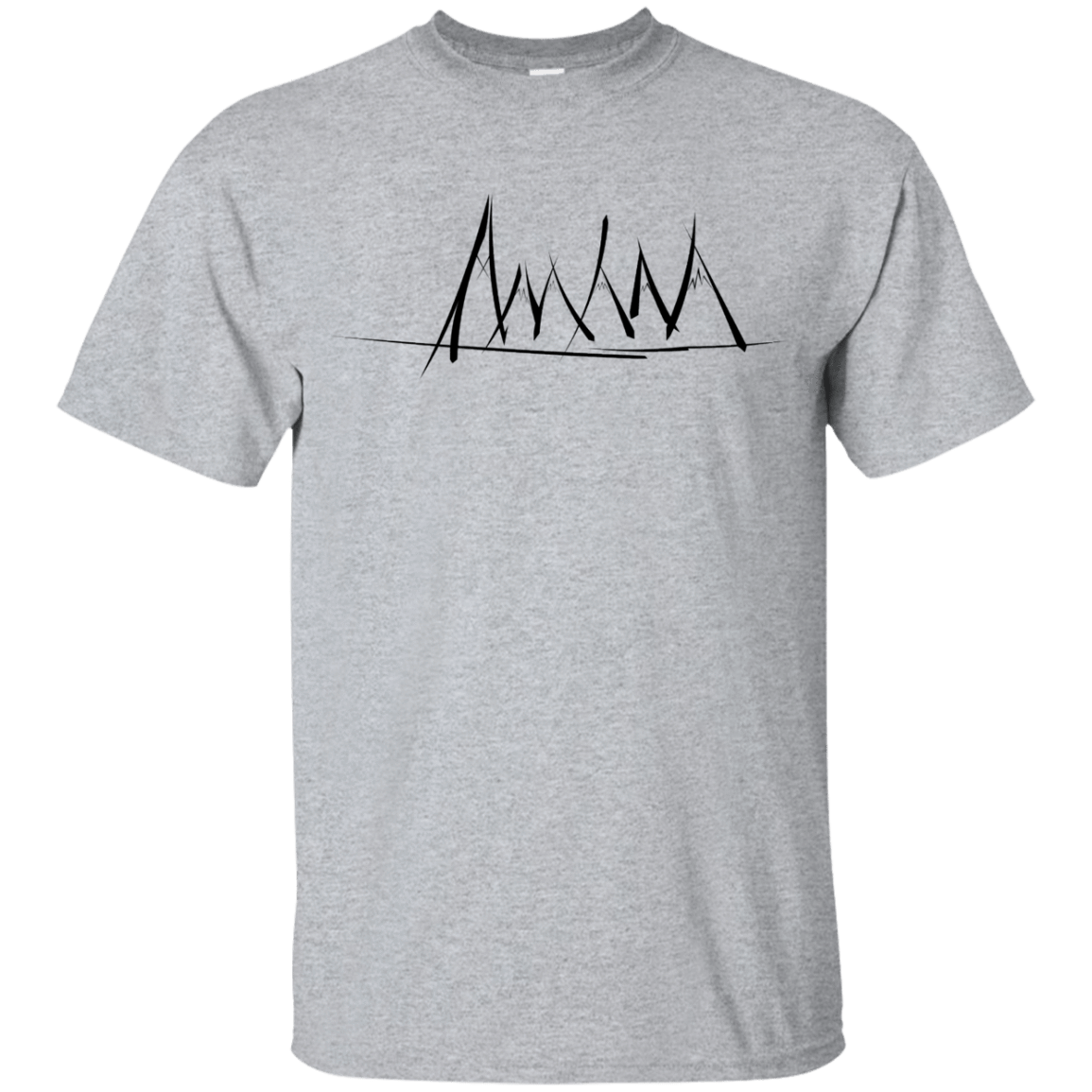 T-Shirts Sport Grey / YXS Mountain Brush Strokes Youth T-Shirt
