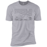 Mountain Line Art Boys Premium T-Shirt