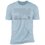 Mountain Line Art Boys Premium T-Shirt
