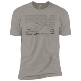 Mountain Line Art Boys Premium T-Shirt