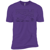 Mountain Line Art Boys Premium T-Shirt