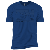 Mountain Line Art Boys Premium T-Shirt