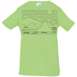 T-Shirts Key Lime / 6 Months Mountain Line Art Infant Premium T-Shirt