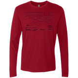 Mountain Line Art Men's Premium Long Sleeve