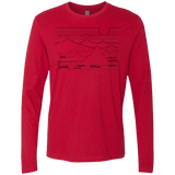 Mountain Line Art Men's Premium Long Sleeve