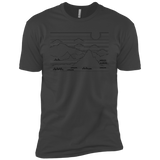 Mountain Line Art Men's Premium T-Shirt
