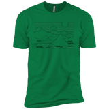 Mountain Line Art Men's Premium T-Shirt
