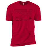 Mountain Line Art Men's Premium T-Shirt
