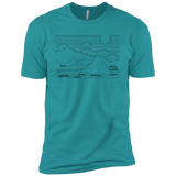 Mountain Line Art Men's Premium T-Shirt