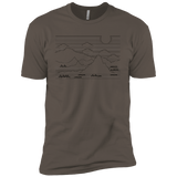 Mountain Line Art Men's Premium T-Shirt