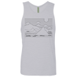 T-Shirts Heather Grey / S Mountain Line Art Men's Premium Tank Top