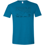 Mountain Line Art Men's Semi-Fitted Softstyle