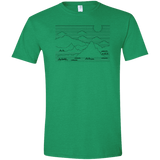 Mountain Line Art Men's Semi-Fitted Softstyle