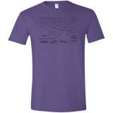 Mountain Line Art Men's Semi-Fitted Softstyle