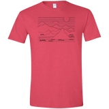 Mountain Line Art Men's Semi-Fitted Softstyle