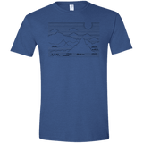 Mountain Line Art Men's Semi-Fitted Softstyle