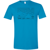 Mountain Line Art Men's Semi-Fitted Softstyle