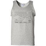 Mountain Line Art Men's Tank Top