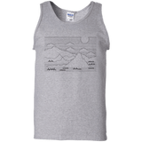 Mountain Line Art Men's Tank Top