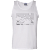 Mountain Line Art Men's Tank Top