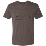T-Shirts Macchiato / S Mountain Line Art Men's Triblend T-Shirt