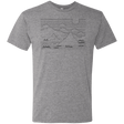 T-Shirts Premium Heather / S Mountain Line Art Men's Triblend T-Shirt