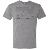 T-Shirts Premium Heather / S Mountain Line Art Men's Triblend T-Shirt