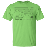 T-Shirts Mountain Line Art T-Shirt