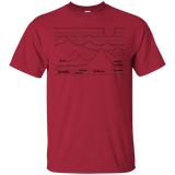 T-Shirts Cardinal / S Mountain Line Art T-Shirt
