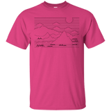 T-Shirts Heliconia / S Mountain Line Art T-Shirt