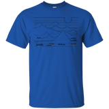 T-Shirts Royal / S Mountain Line Art T-Shirt