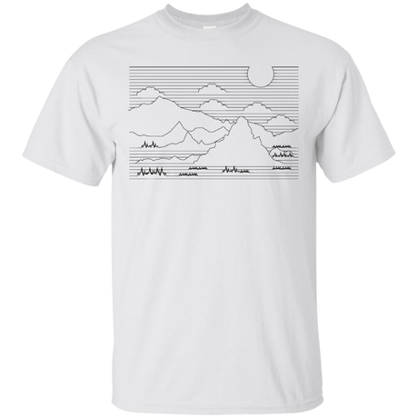 T-Shirts White / S Mountain Line Art T-Shirt