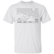 T-Shirts White / S Mountain Line Art T-Shirt