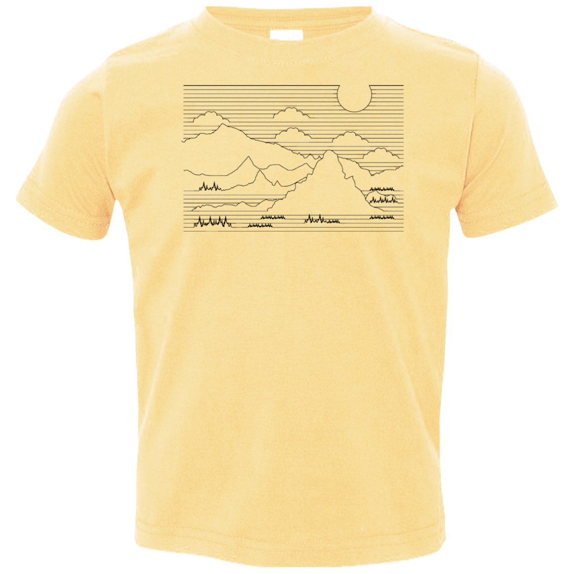 Mountain Line Art Toddler Premium T-Shirt