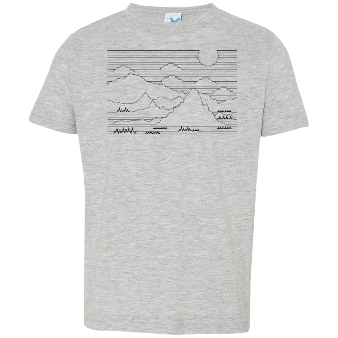 Mountain Line Art Toddler Premium T-Shirt