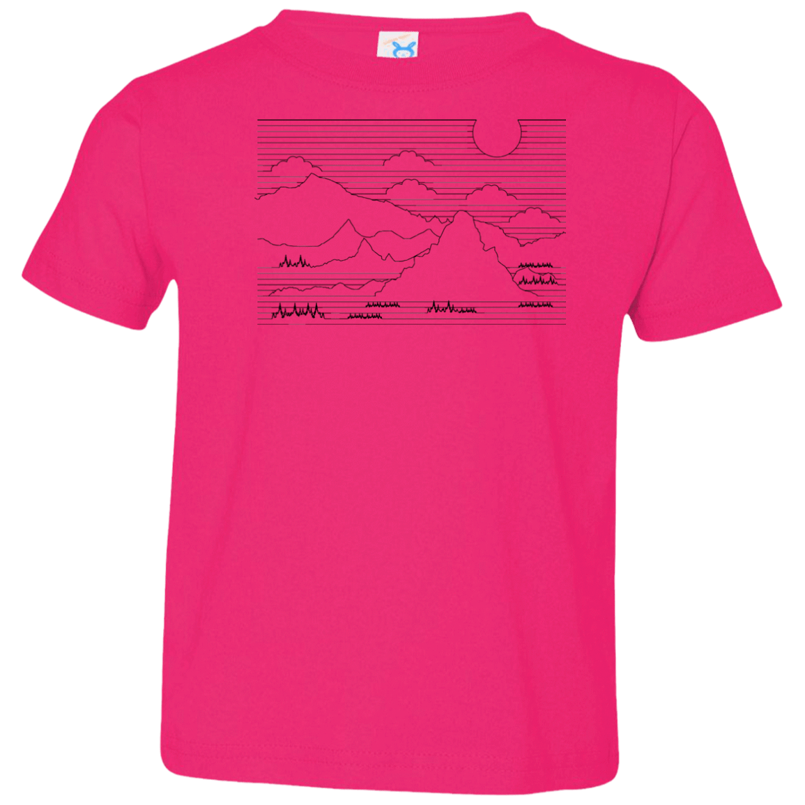 Mountain Line Art Toddler Premium T-Shirt