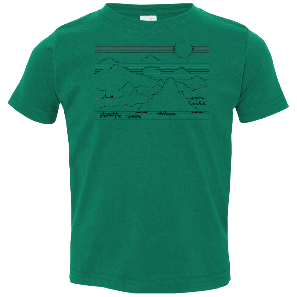 Mountain Line Art Toddler Premium T-Shirt