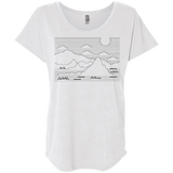 Mountain Line Art Triblend Dolman Sleeve