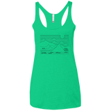 Mountain Line Art Women's Triblend Racerback Tank