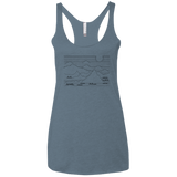 Mountain Line Art Women's Triblend Racerback Tank