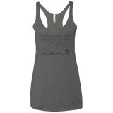 Mountain Line Art Women's Triblend Racerback Tank