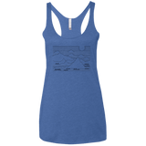 Mountain Line Art Women's Triblend Racerback Tank