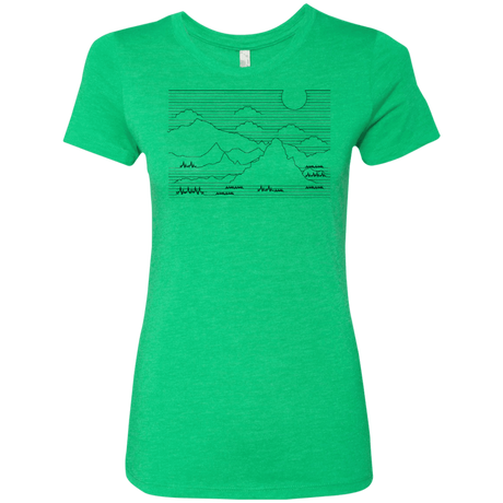 T-Shirts Envy / S Mountain Line Art Women's Triblend T-Shirt