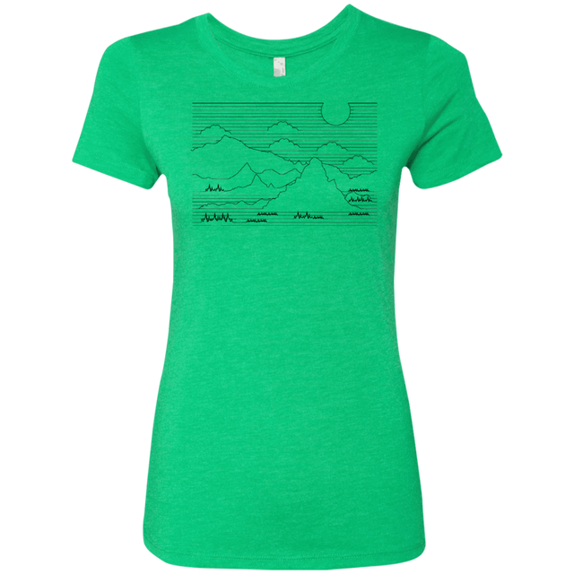 T-Shirts Envy / S Mountain Line Art Women's Triblend T-Shirt