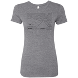 T-Shirts Premium Heather / S Mountain Line Art Women's Triblend T-Shirt