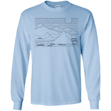 Mountain Line Art Youth Long Sleeve T-Shirt